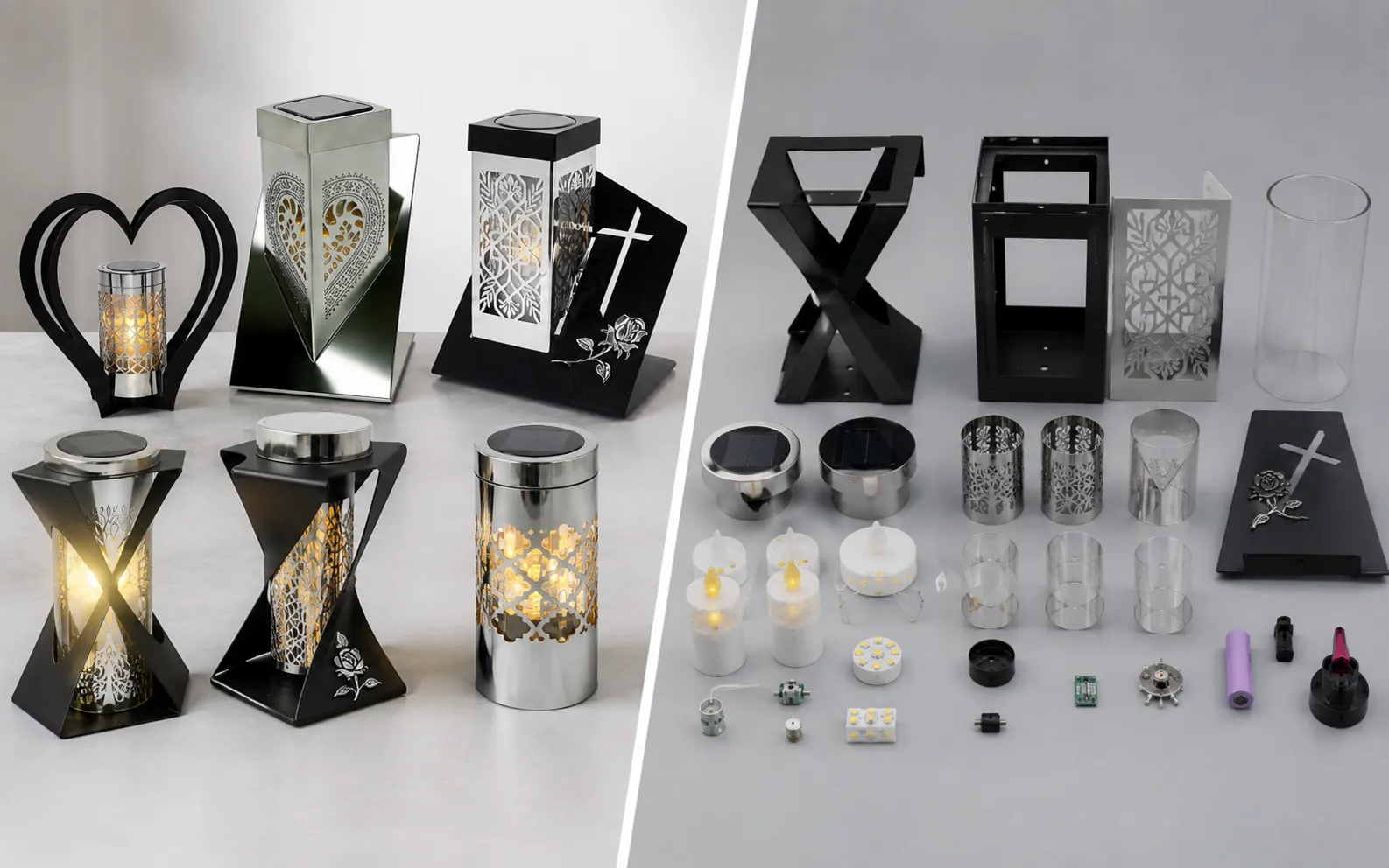 Komponenty místo hotových svíček